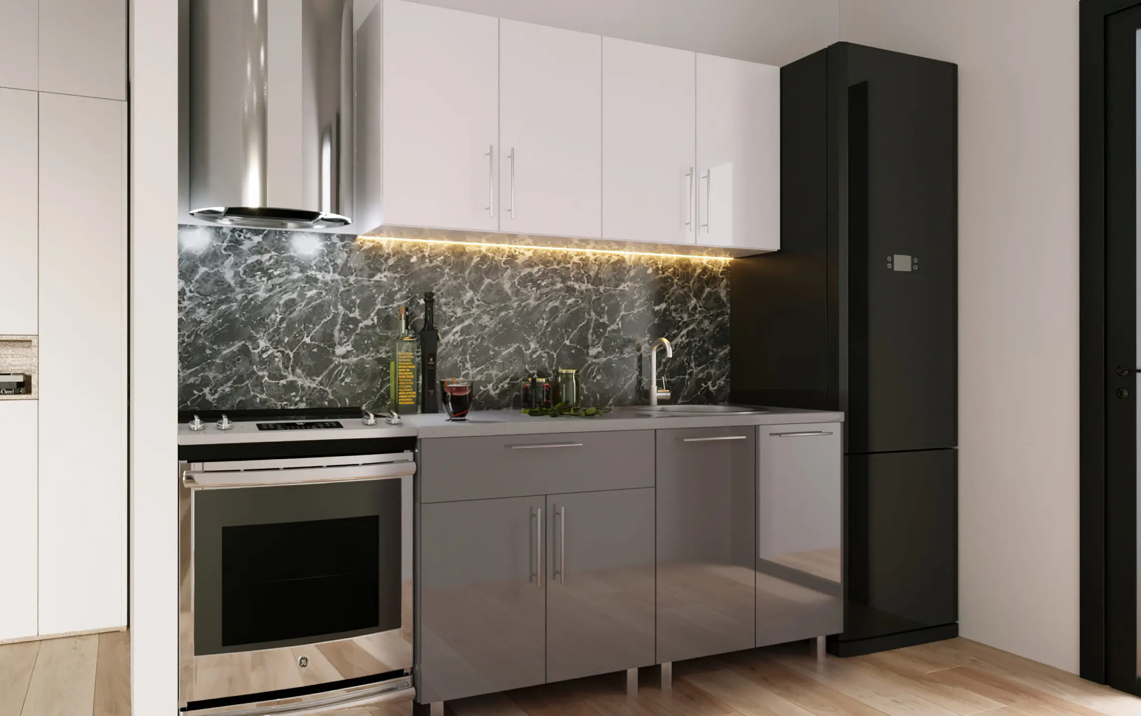 Кухня Bafimob Мини 1.2м МДФ глянец - 4