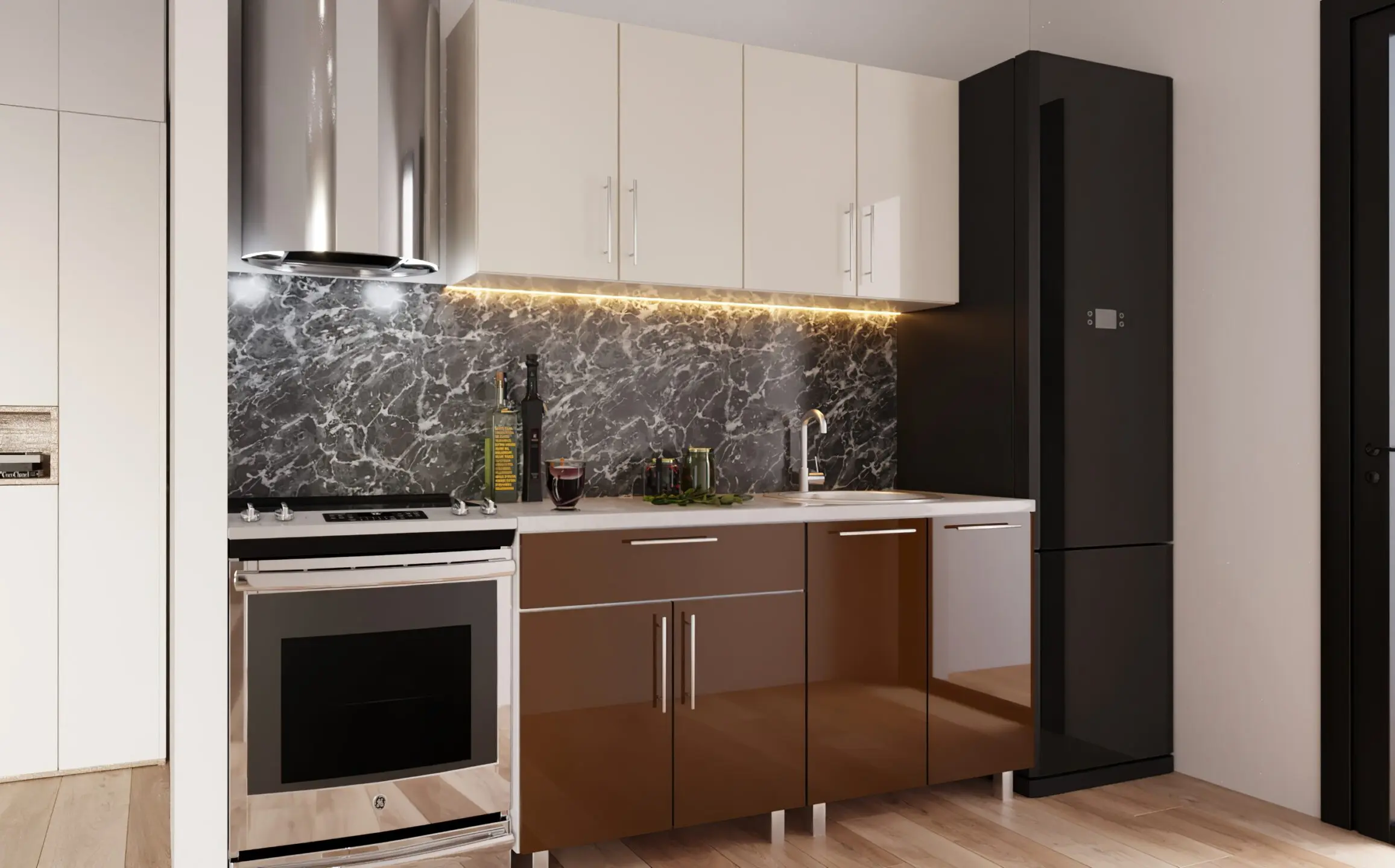 Кухня Bafimob Мини 1.2м МДФ глянец - 5