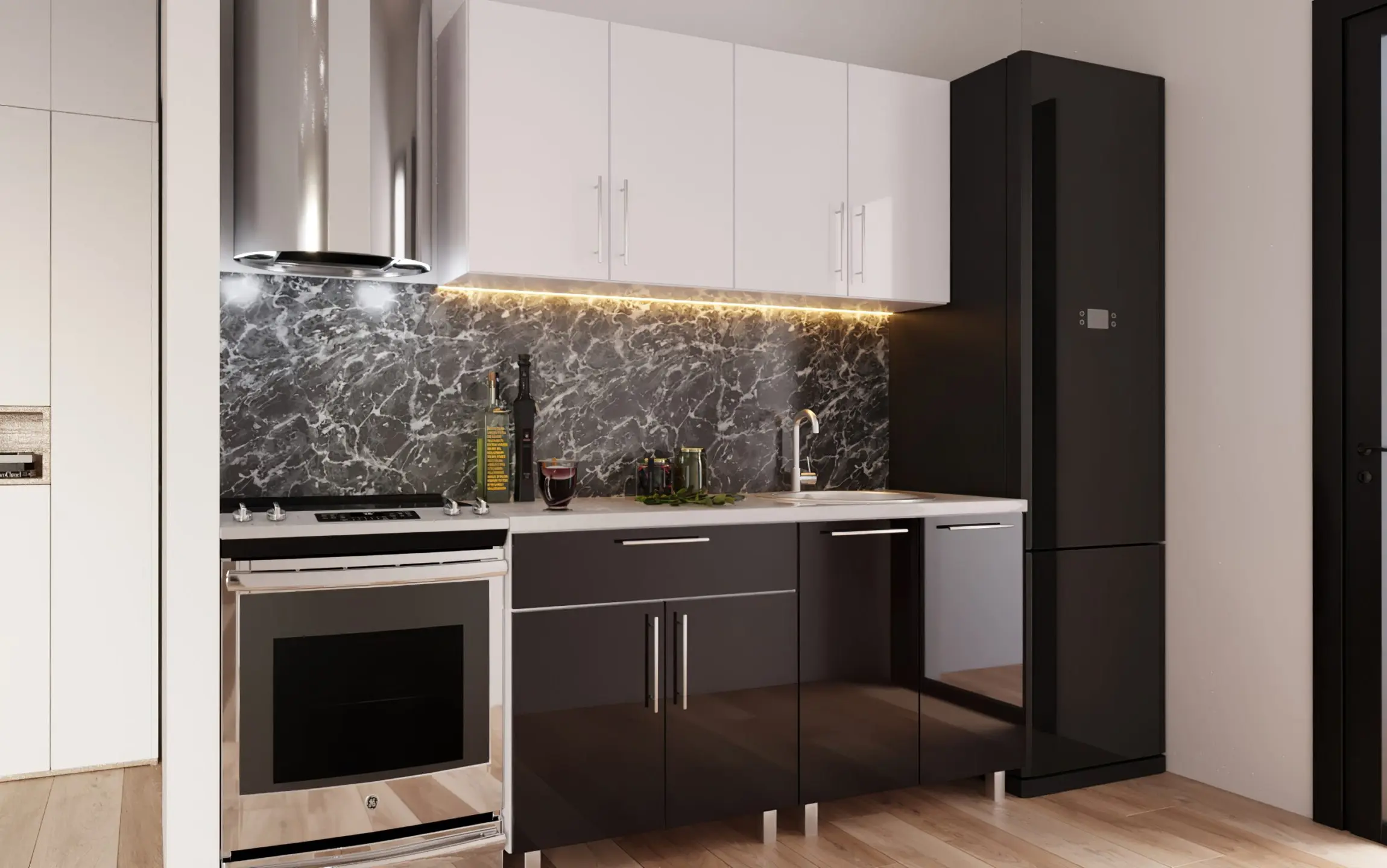 Кухня Bafimob Мини 1.4м МДФ глянец - 2