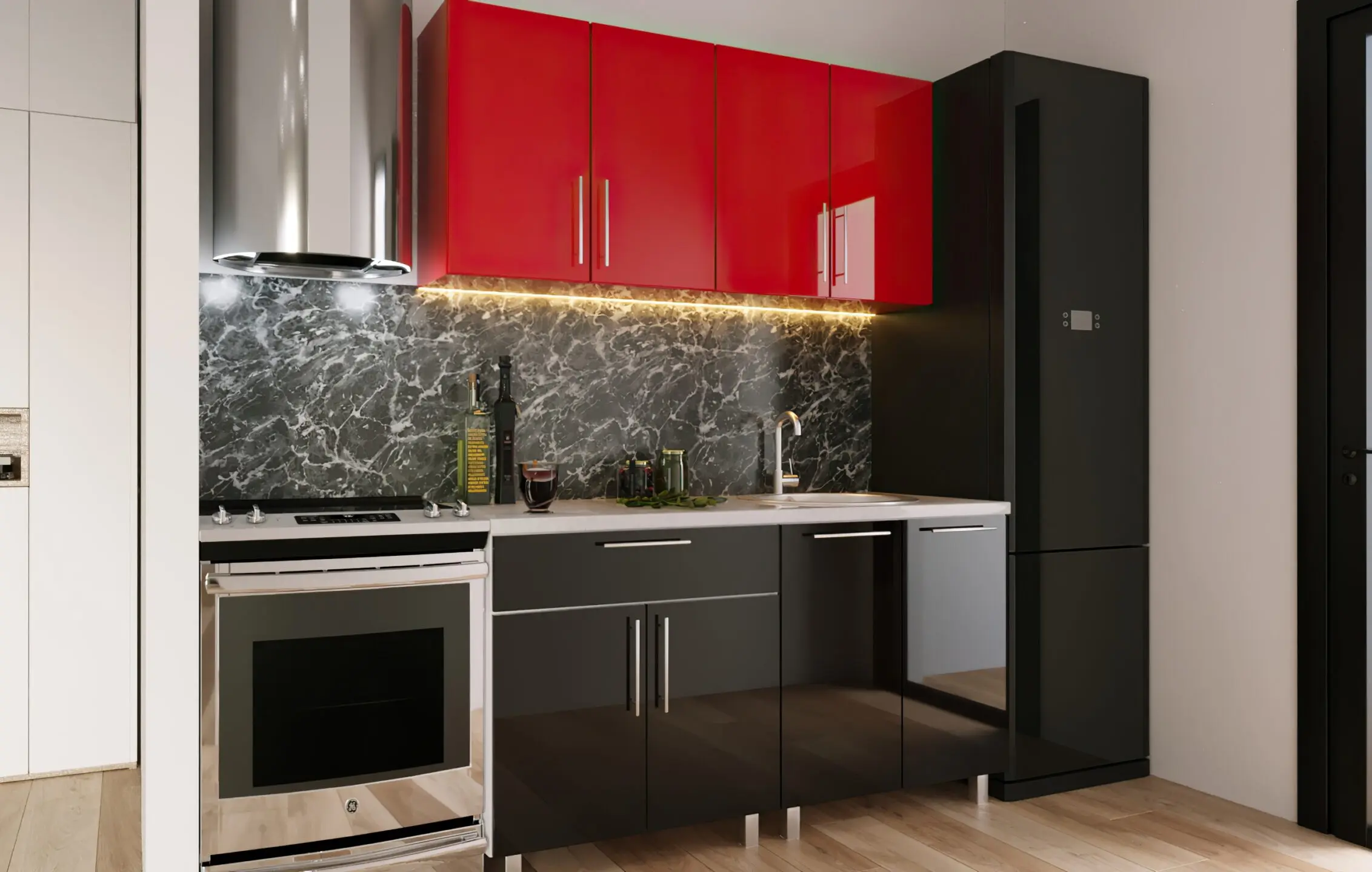 Кухня Bafimob Мини 1.6м МДФ глянец - 3