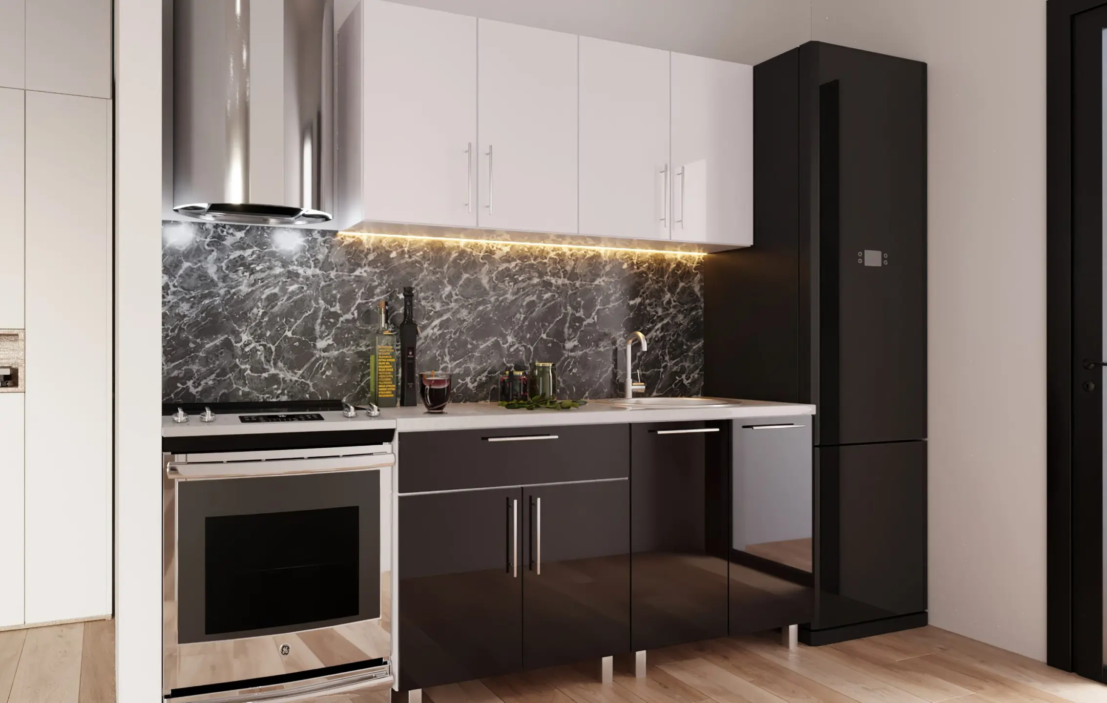 Кухня Bafimob Мини 1.6м МДФ глянец - 6