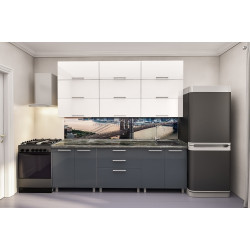 Bucatarie Bafimob Modern Maxi 2.4m MDF lucios