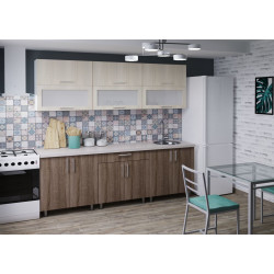 Bucatarie Bafimob Modern cu vitrina 2.4m PALM