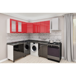 Кухня угловая Bafimob с витриной 1.8x1.8м МДФ глянец Thumb