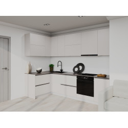 Кухня модульная угловая Bayro Monty 4 2.8x1.4m (Cashmere)