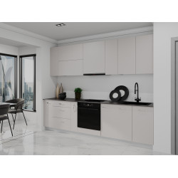 Bucatarie modulara Bayro Spring 17 2.8m (Cashmere)