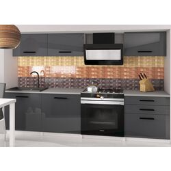 Bucatarie Belini Laurentio2 INF LAURENTINO2/2/WT/S/0/B1 1.8m (Gray High Gloss)