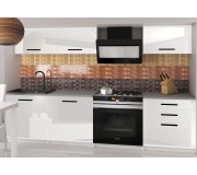 Bucatarie Belini Laurentio2 INF LAURENTINO2/2/WT/W/0/B1 1.8m (White High Gloss)