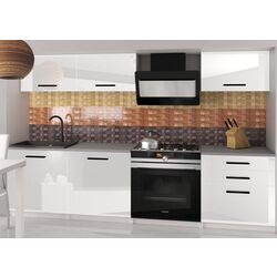 Bucatarie Belini Laurentio2 INF LAURENTINO2/2/WT/W/0/B1 1.8m (White High Gloss)