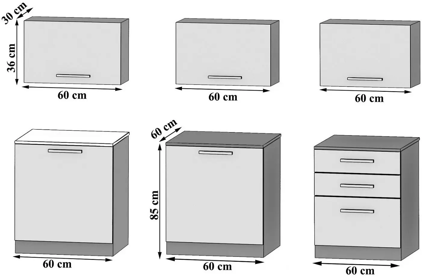 Bucatarie Belini Laurentio2 INF LAURENTINO2/2/WT/W/0/B1 1.8m (White High Gloss)