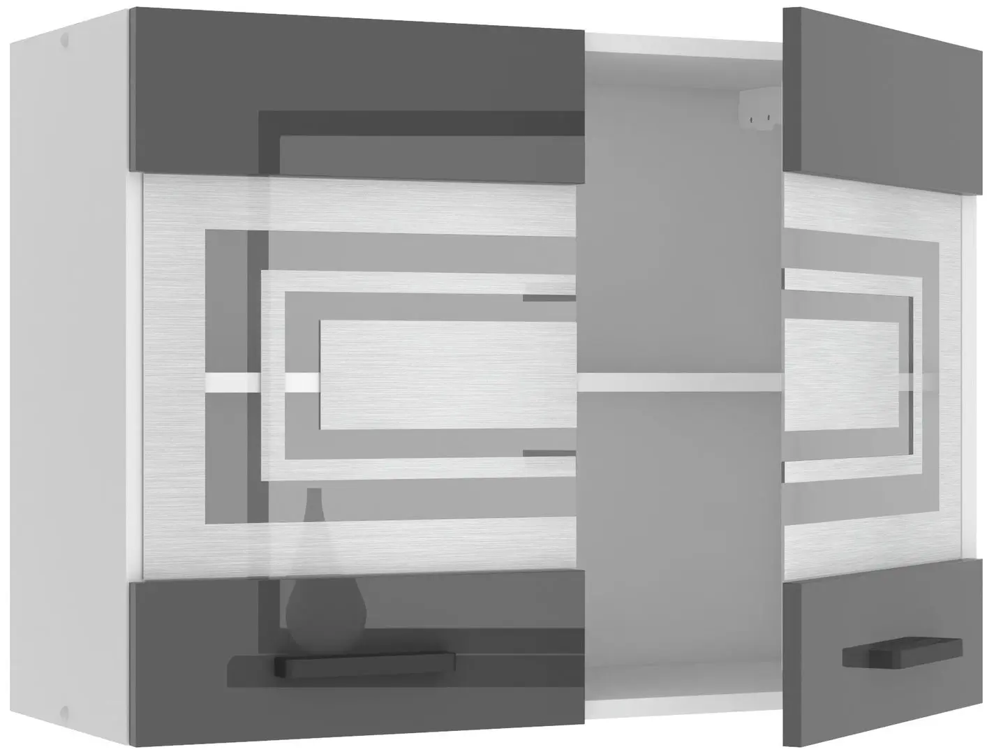 Bucatarie Belini Lidia2 INF LIDIA2/6/WT/S/0/B1 3.6m (Gray High Gloss)