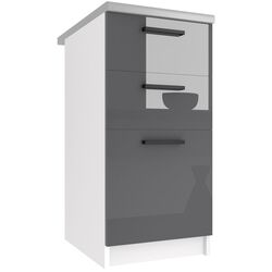 Bucatarie Belini Lidia2 INF LIDIA2/6/WT/S/0/B1 3.6m (Gray High Gloss) Thumb