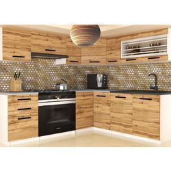 Bucatarie Belini Lidia2 TOR LIDIA2/4/WT/DW/0/B1 3.6m (Wotan Oak)