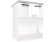 Bucatarie Belini Marika2 INF MARIKA2/5/WT/W/0/B1 2.4m (White High Gloss)