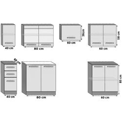 Bucatarie Belini Marika2 TOR MARIKA2/5/WT/DW/0/B1 2.4m (Wotan Oak) Thumb