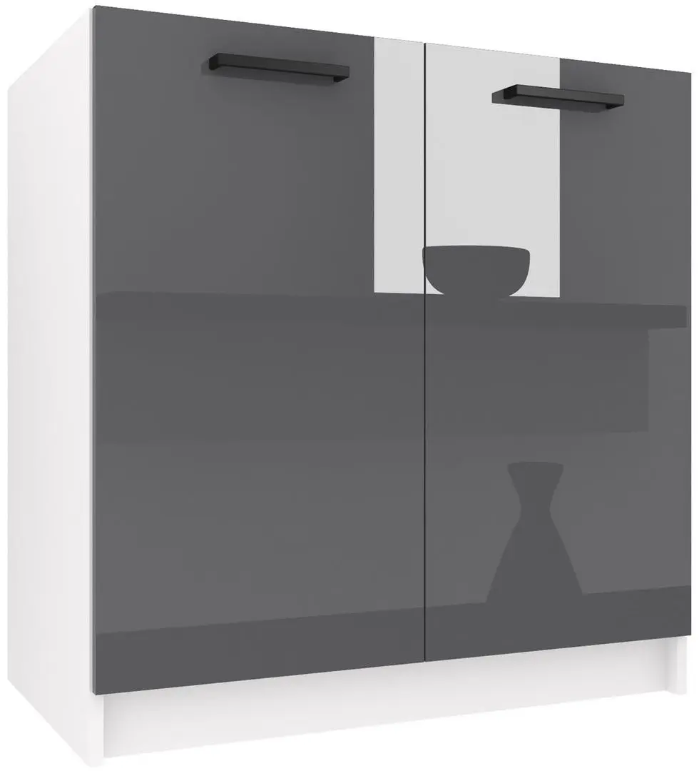 Bucatarie Belini Paula2 INF PAULA2/4/WT/S/0/B1 2.4m (Gray High Gloss)