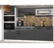 Bucatarie Belini Paula2 INF PAULA2/4/WT/S/0/B1 2.4m (Gray High Gloss)