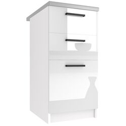 Bucatarie Belini Paula2 INF PAULA2/4/WT/W/0/B1 2.4m (White High Gloss) Thumb