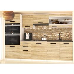 Bucatarie Belini Paula2 TOR PAULA2/4/WT/DS/0/B1 2.4m (Sonoma Oak)