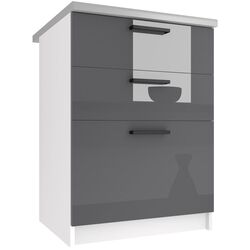 Bucatarie Belini Primera2 INF PRIMERA2/2/WT/S/0/B1 1.8m (Gray High Gloss) Thumb