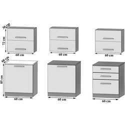 Bucatarie Belini Primera2 TOR PRIMERA2/3/WT/WT/0/B1 1.8m (White Matt) Thumb