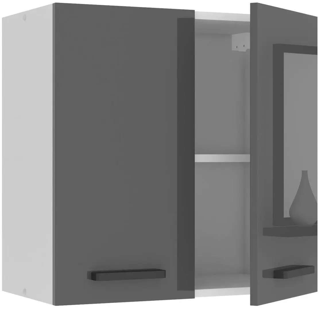 Bucatarie Belini Sonik2 INF SONIK2/2/WT/S/0/B1 1.8m (Gray High Gloss)