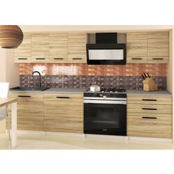 Bucatarie Belini Sonik2 TOR SONIK2/3/WT/DS/0/B1 1.8m (Sonoma Oak)