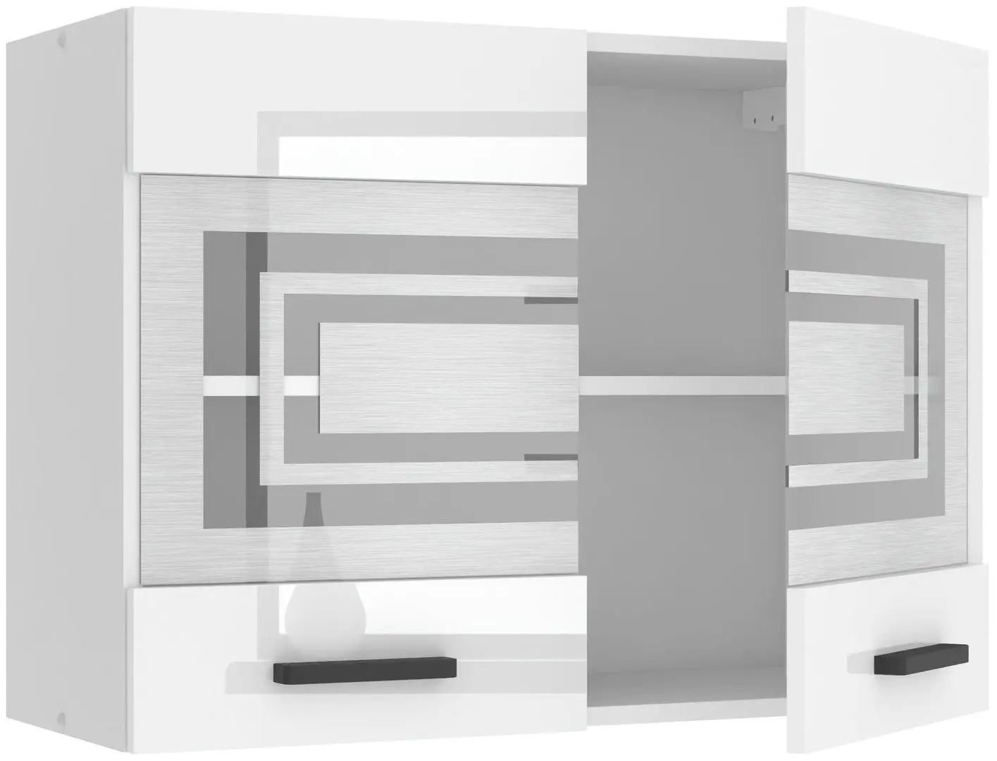 Bucatarie Belini Syntka2 INF SYNTKA2/5/WT/W/0/B1 3.0m (White High Gloss)