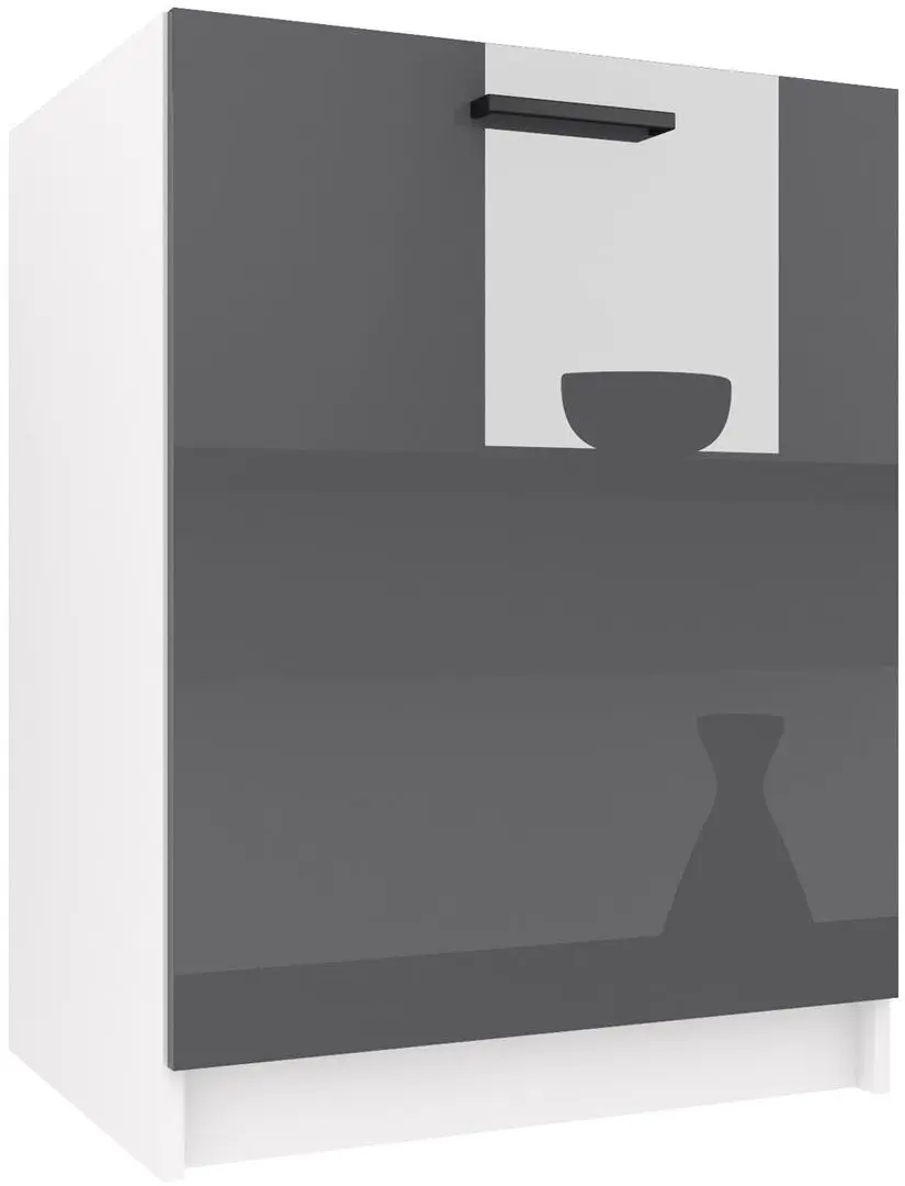 Кухня Belini Tiesto2 INF TIESTO2/3/WT/S/0/B1 1.2m (Gray High Gloss)