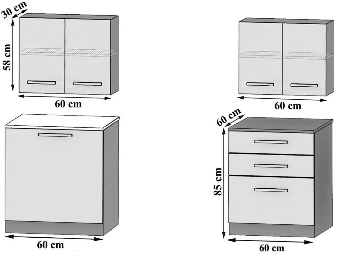 Кухня Belini Tiesto2 TOR TIESTO2/2/WT/DW/0/B1 1.2m (Wotan Oak)