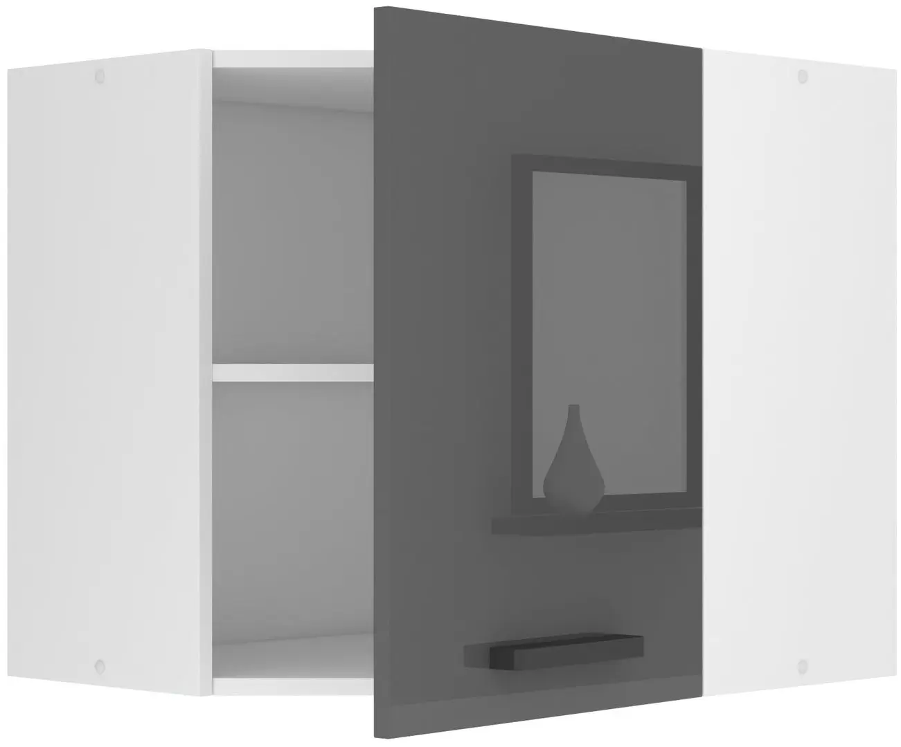 Bucatarie Belini Uniqagrande INF UNIQAGRANDE/5/WT/S/0/B1 4.2m (Gray High Gloss)