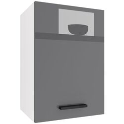 Bucatarie Belini Uniqagrande INF UNIQAGRANDE/5/WT/S/0/B1 4.2m (Gray High Gloss) Thumb