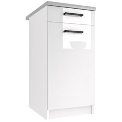 Bucatarie Belini Uniqagrande INF UNIQAGRANDE/5/WT/W/0/B1 4.2m (White High Gloss) Thumb
