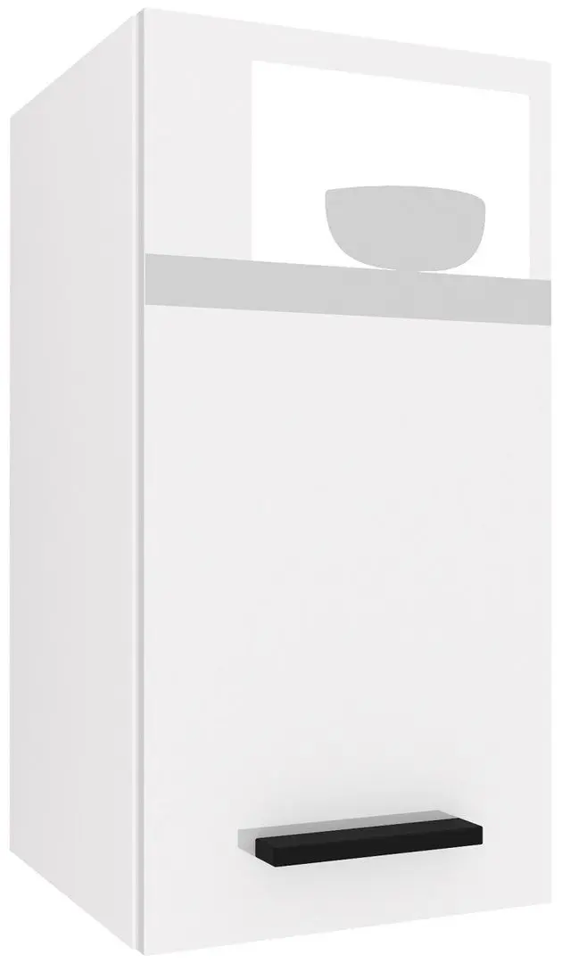 Bucatarie Belini Uniqagrande INF UNIQAGRANDE/5/WT/W/0/B1 4.2m (White High Gloss)