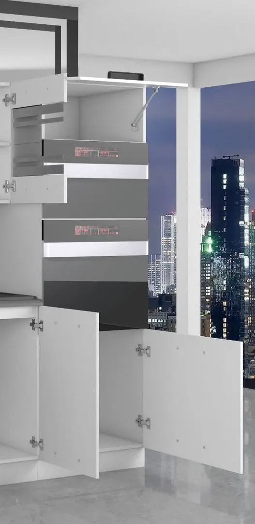 Bucatarie Belini UniqaGrande TOR UNIQAGRANDE/5/WT/DS/0/B1 4.2m (Sonoma Oak)