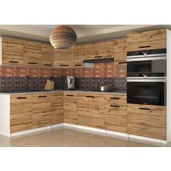 Bucatarie Belini UniqaGrande TOR UNIQAGRANDE/5/WT/DW/0/B1 4.2m (Wotan Oak)