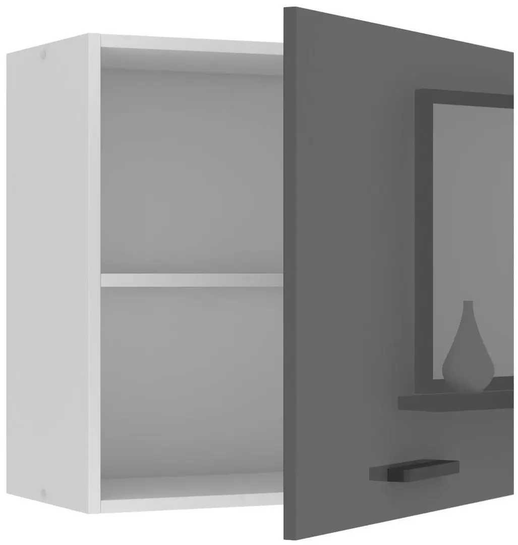 Bucatarie Belini Uniqaplus INF UNIQAPLUS/5/WT/S/0/B1 4.2m (Gray High Gloss)