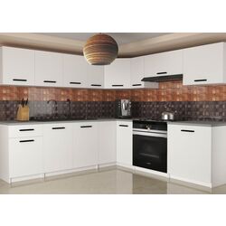 Bucatarie Belini Uniqaplus TOR UNIQAPLUS/4/WT/WT/0/B1 4.2m (White Matt)