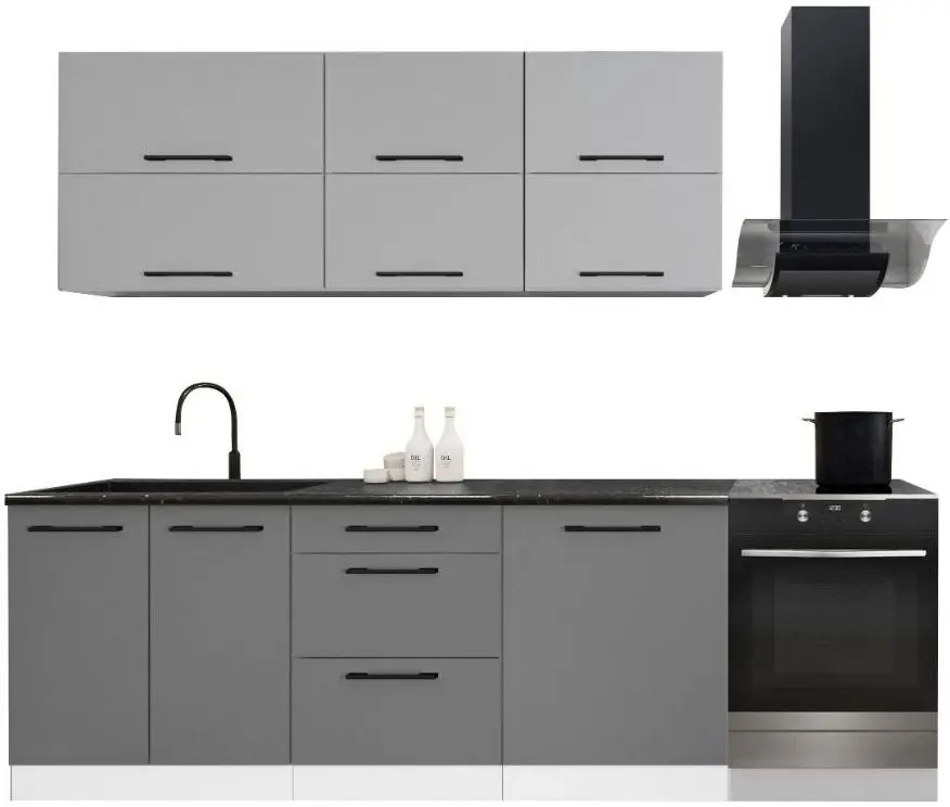 Кухня BR-Pot Kim 2.0м (Gray) - 2