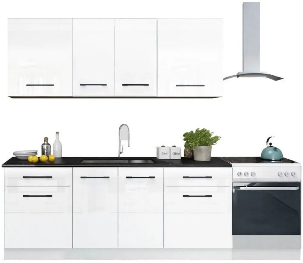 Mobilier bucătărie Roxane 2.0m (White)