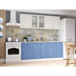 Bucatarie ЭРА Khozyayushka 2.0m (Magnolia/Denim)