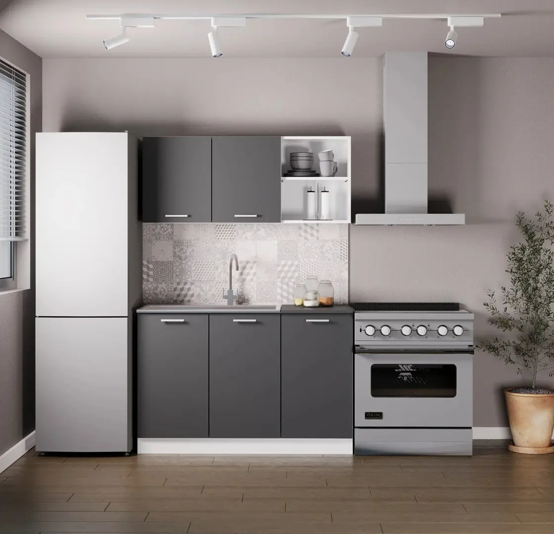 Bucatarie Haaus Ara 1.2m (Anthracite/White)