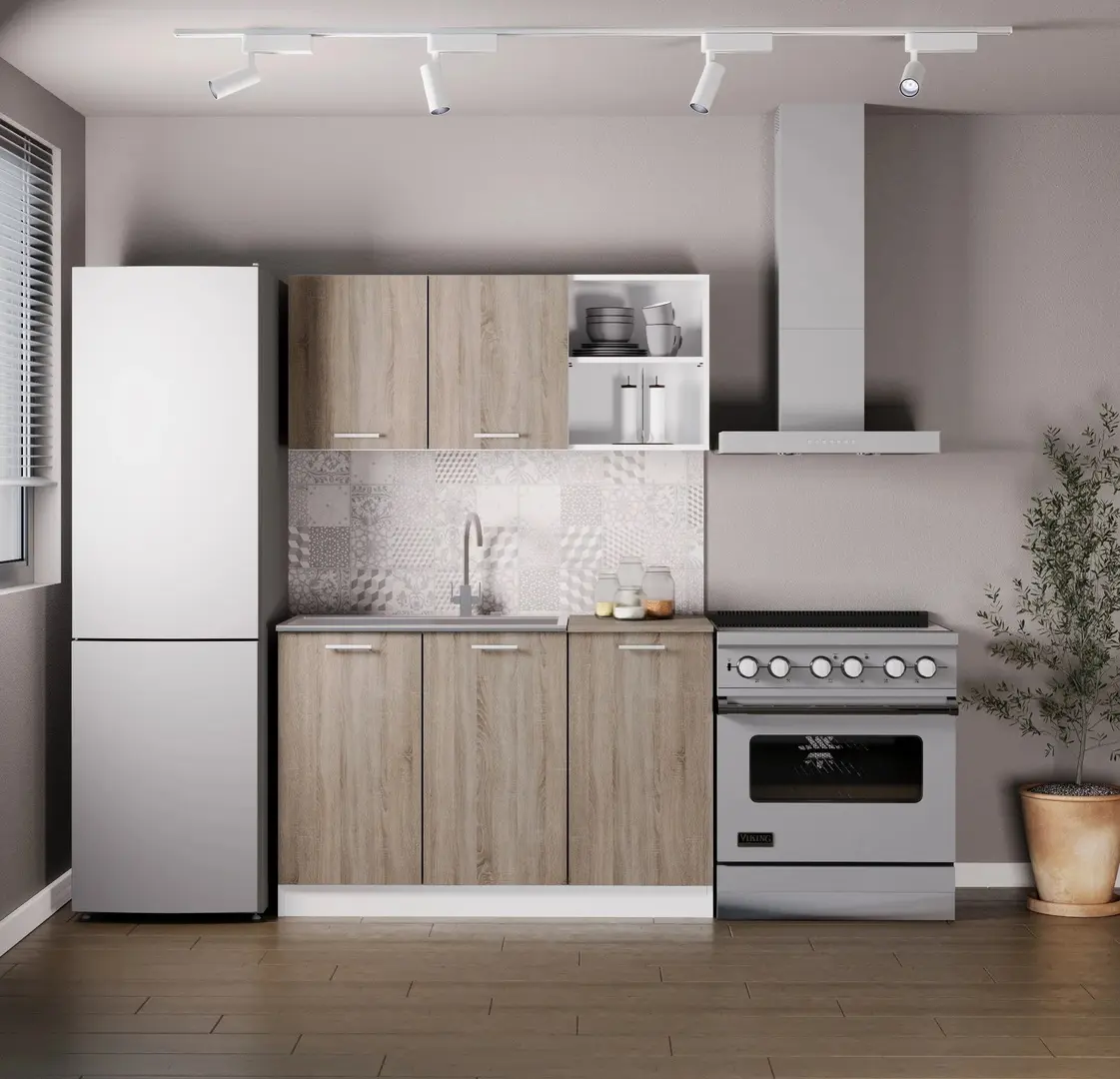 Кухня Haaus Ara 1.2м (Dark Sonoma Oak/White)