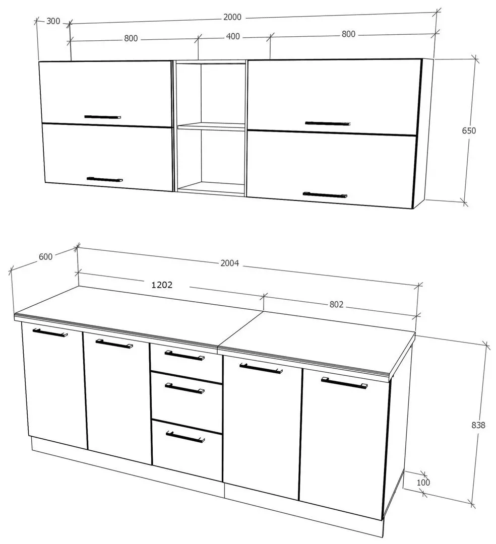 Bucatarie Haaus Arizona 2.0m (Wotan Oak/Anthracite)