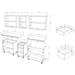 Bucatarie Haaus Arizona 2.0m (Wotan Oak/Anthracite) Thumb