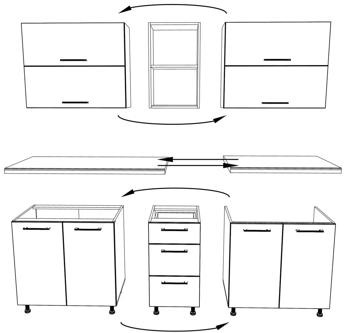 Bucatarie Haaus Arizona 2.0m (Wotan Oak/Anthracite)