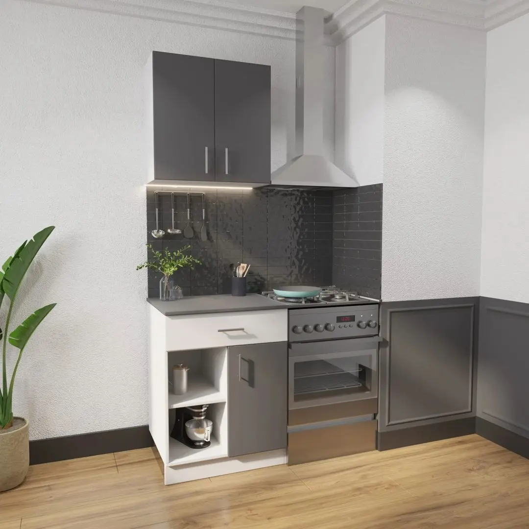 Bucatarie Haaus Berna 0.6m (White/Antracite)