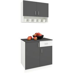 Bucatarie Haaus Berna 0.8m (White/Antracite) Thumb