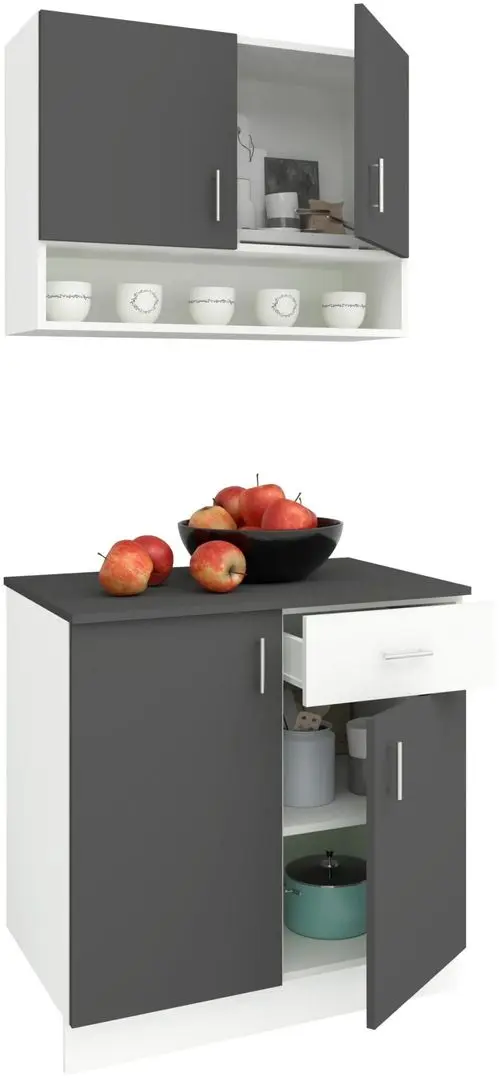 Bucatarie Haaus Berna 0.8m (White/Antracite)