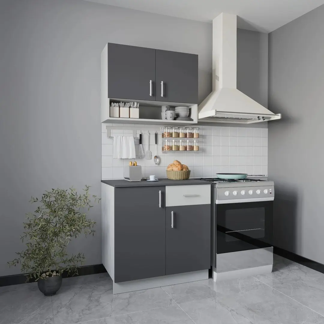 Bucatarie Haaus Berna 0.8m (White/Antracite)